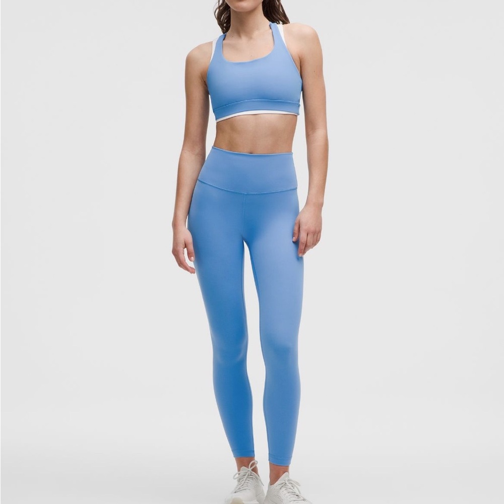 Lululemon Wunder Train Blue Leggings